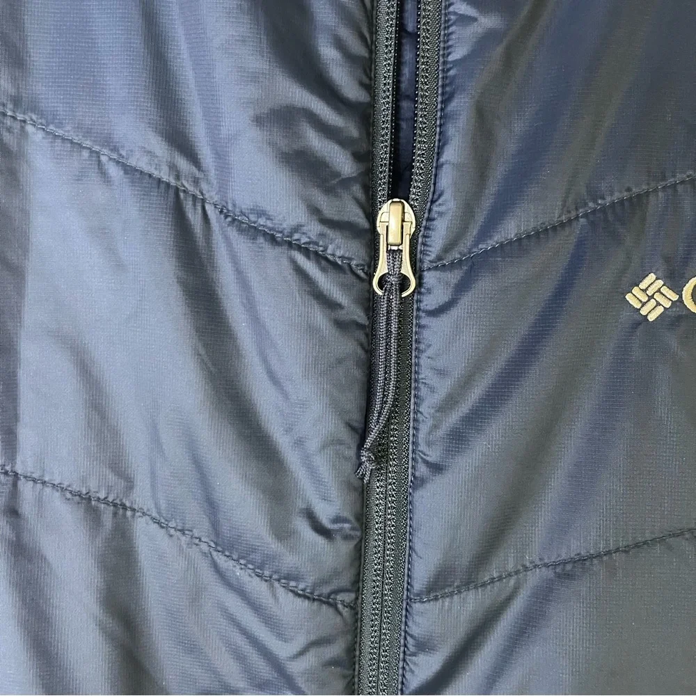 Columbia Blue Omni- Heat Insulated Puffer Zipper Vest Size Medium‎